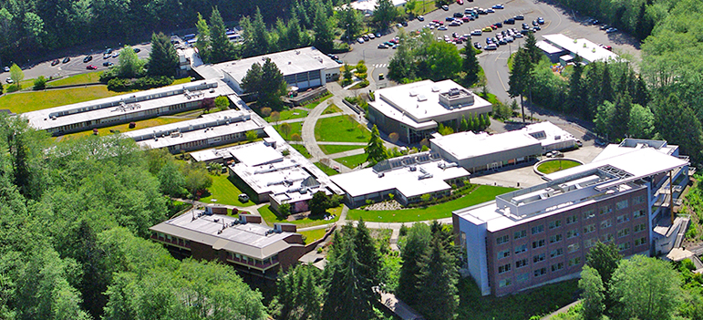 Aerial view of GHC campus. April, 2010.