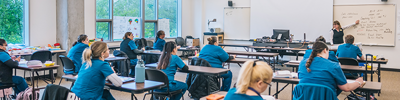 Students in a classroom at GHC